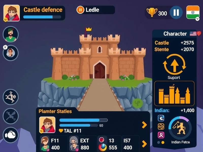 Cinnamon Siege Heroes gameplay screenshot showing castle defense